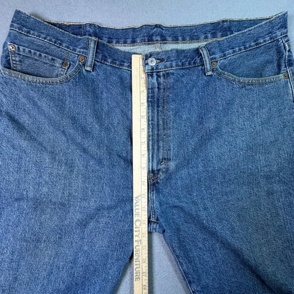 Levi's 505 Regular Fit Denim Shorts Mens 42 Blue Medium Wash‎ Jean Shorts 1793